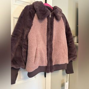 NWT Augusta sherpa baseball jacket